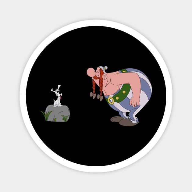 Obelix and Idefix Magnet by Stinos